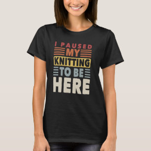 Camiseta Encantamento Engraçado de Crochet Knitting Lover Y