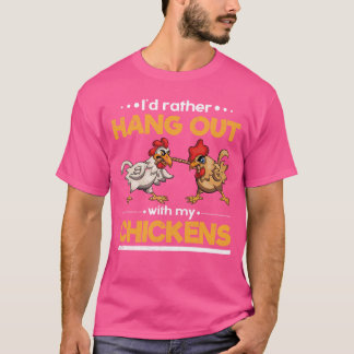 Camiseta Encantamento Engraçado Galinha De Fazenda Do Agric
