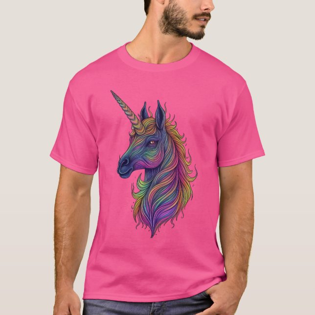 Camiseta Encantando o Rainbow Unicorn (Frente)