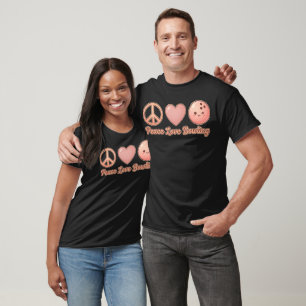 Camiseta Encanto de Boliche Paz e Amor Perfeito