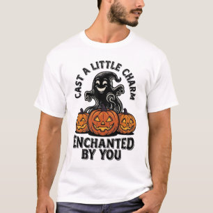 Camiseta Encanto Fantasma Feitiço de Amor Abóbora de Hallow