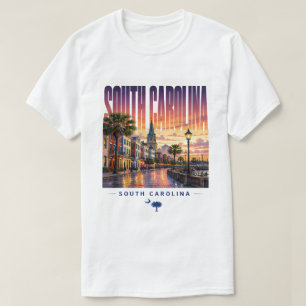 Camiseta Encanto Sulista Histórico à Beira-Mar da Carolina