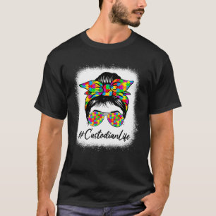 Camiseta Encarregado de Limpeza Coque Desarrumado Mulheres 