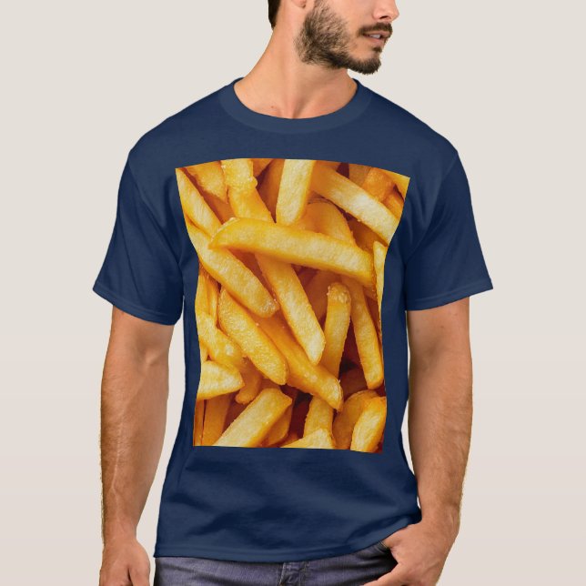 Camiseta Encerramento de batatas fritas, fotografia de comi (Frente)
