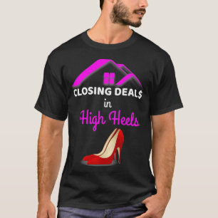 Camiseta Encerramento De Negócios No Agente Imobiliário Pre
