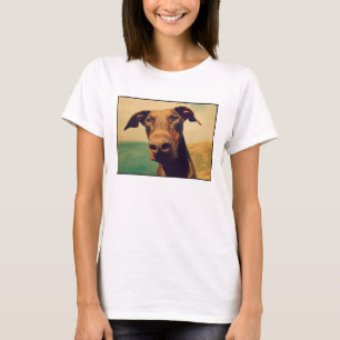 Camiseta Encerramento engraçado de um cachorro Doberman Nat
