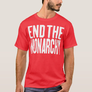 Camiseta Encerrar O Texto Branco Da Monarquia