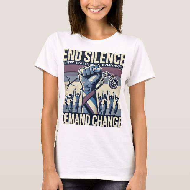 Camiseta Encerrar Silêncio, Mudança de Demanda (Frente)