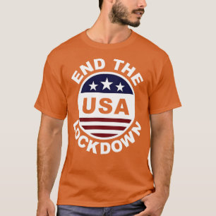 Camiseta Encerre o bloqueio EUA 2020 Clean