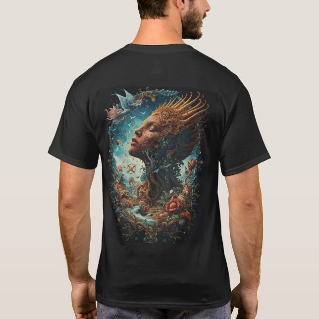 Camiseta Enchanted Forest Queen Surreal Fantasy Art (Verso)