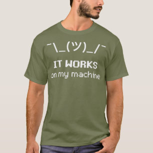 Camiseta Enche O Emoticon ASCII Que Funciona Na Minha Máqui