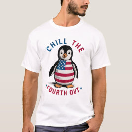 Camiseta Enche O Quarto Pinguim Engraçado Que Passa A Bande
