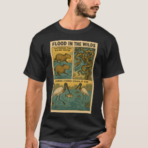 Camiseta Enchente nas Terras Selvagens – Capivaras, Cobra