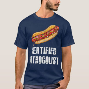 Camiseta Enchidos Quentes Engraçados Hotdogistas Certifica