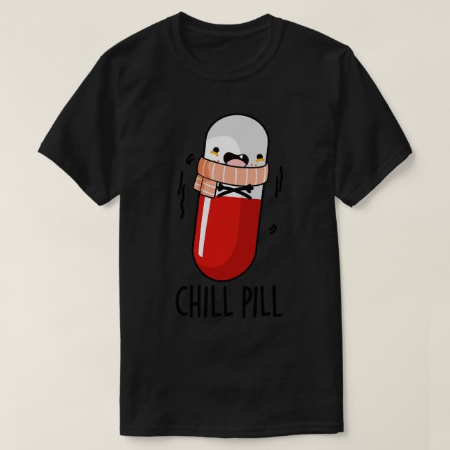 Camiseta Enchimento Comprimido Medicina Engraçado Pun 1 (Frente do Design)