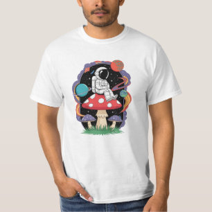 Camiseta Enchimento Cósmico - Astronauta Sentado em Psicose