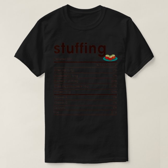 Camiseta Enchimento de Fatos Nutricionais (Frente do Design)