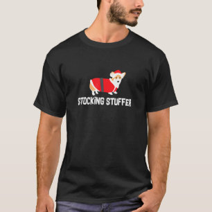 Camiseta Enchimento de Meia de Natal Corgi Festa