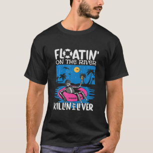 Camiseta Enchimento Engraçado No Gráfico De Viagem Flutua