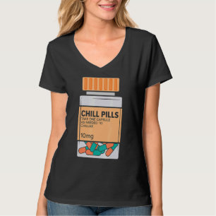 Camiseta Enchimento Pílula Medicina Relaxe Enfermagem Medic