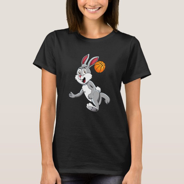 Camiseta Enchimentos de Cesta de Páscoa Meninos Basquetebol (Frente)