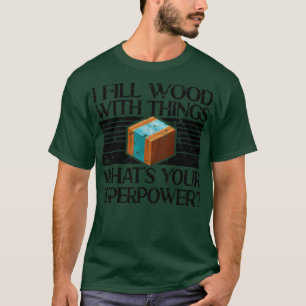 Camiseta Encho Madeira Com Coisas De Arte Resina Epoxídica