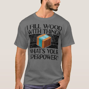 Camiseta Encho Madeira Com Coisas De Arte Resina Epoxídica