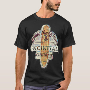 Camiseta Encinitas - Sinal de Impressão Retroativa Vintage