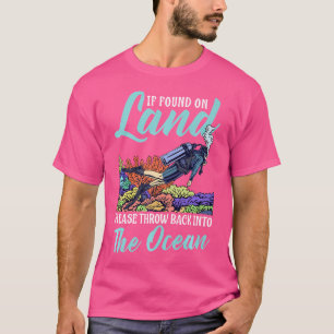 Camiseta Encontrado Em Terra, Por Favor, Jogue De Volta Par