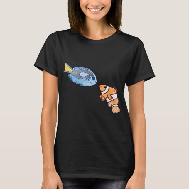 Camiseta Encontrando Amigos Peixes (Frente)