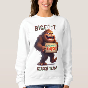 Camiseta Encontrando Selfie do Pé-Grande Sasquatch Preto