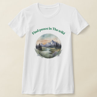 Camiseta Encontrar a Paz no Tee Natureza - Relaxar a Arte S