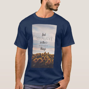 Camiseta Encontrar beleza em coisas pequenas