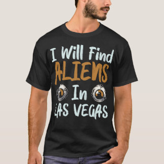 Camiseta Encontrarei Aliens Em Las Vegas
