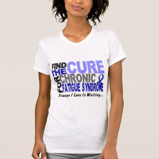 Camiseta Encontre a síndrome crônica da fadiga do CFS da
