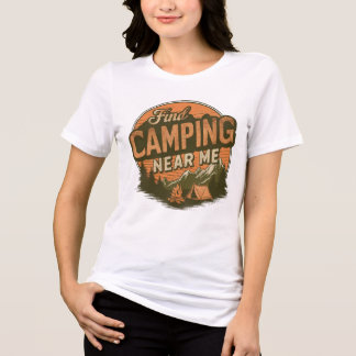 Camiseta Encontre acampamento perto de mim - T-Shir da Retr