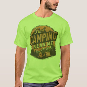 Camiseta Encontre Acampamento Perto de Mim — Vintage Outdoo