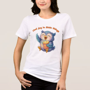 Camiseta Encontre alegria em pequenas coisas - positivo