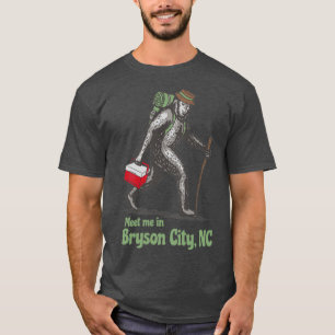 Camiseta Encontre-me em Bryson City North Carolina NC Bigfo