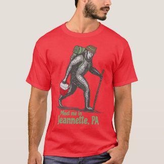 Camiseta Encontre-me em Jeannette Pensilvânia PA Bigfoot Sa