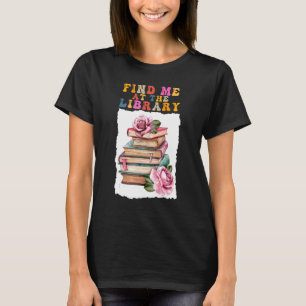 Camiseta Encontre-me na Biblioteca School Livros Flores Gro