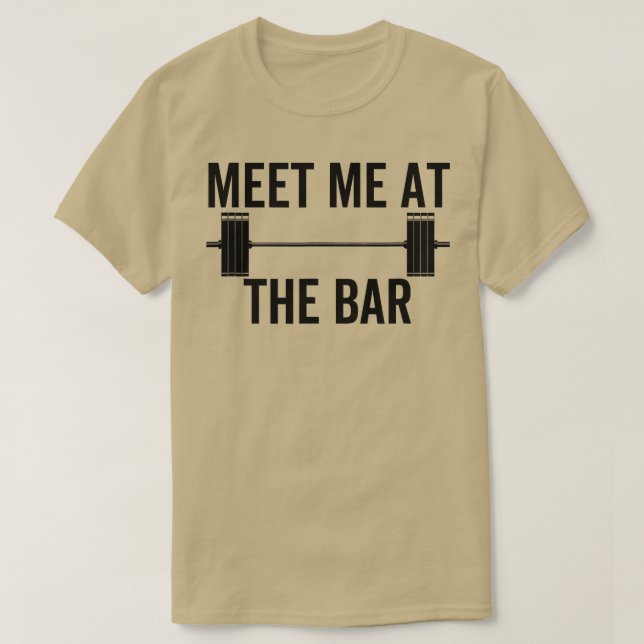Camiseta Encontre-Me No Bar Engraçado Malhação Barbell Weig (Frente do Design)