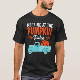 Camiseta Encontre-Me No Caminhão Pumpkin Patch Halloween