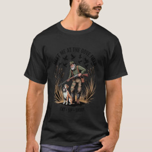 Camiseta Encontre-me no Campo de Rola da Bolsa de Camuflage