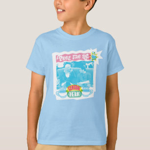 Camiseta Encontre-me no Gráfico do Néon Central Perk