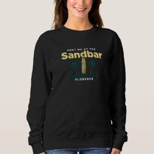 Camiseta Encontre-Me No Oceano De Sandbar Florence Beach, O