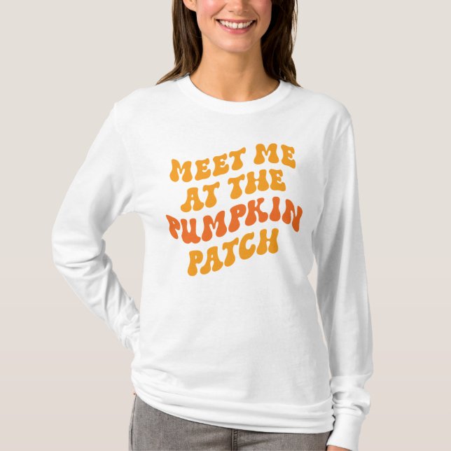 Camiseta Encontre-Me No Pumpkin Patch (Frente)