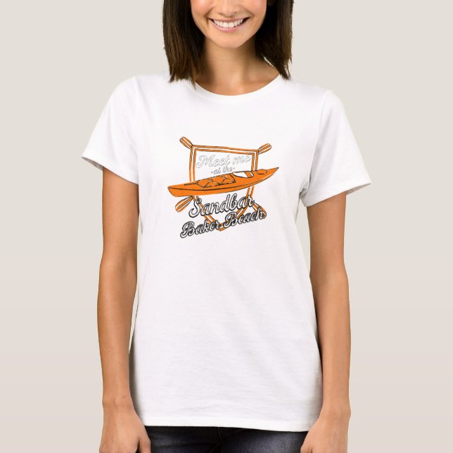 Camiseta Encontre-Me No Sandbar Baker Beach Summer Californ (Frente)