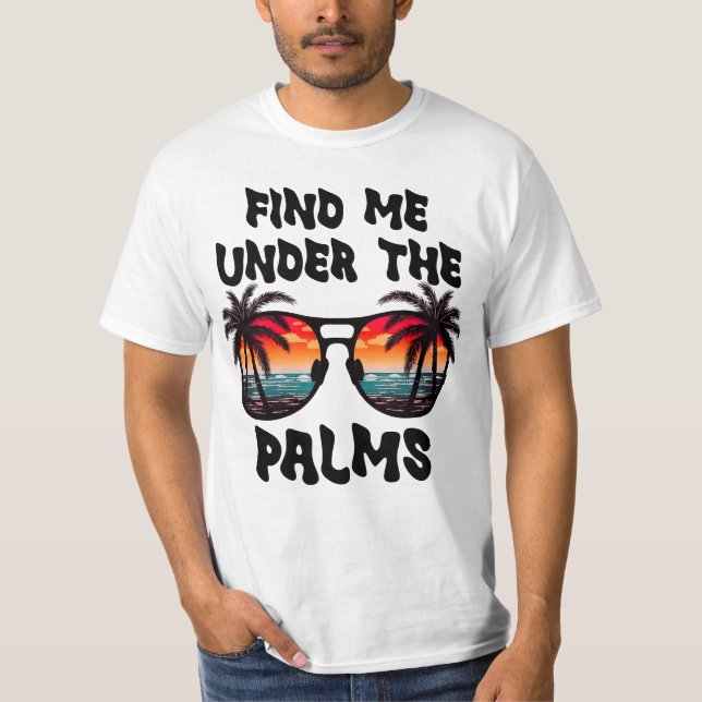 Camiseta Encontre-Me Sob As Palmas, Férias De Verão (Frente)