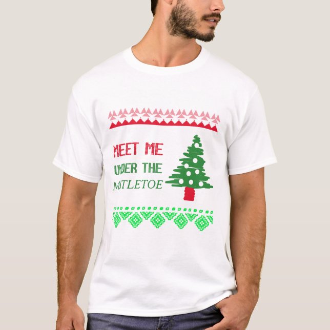 Camiseta Encontre-me sob o visco (Frente)